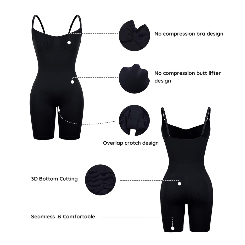 Seamless Full Body Shapewear Bodysuit for Women
