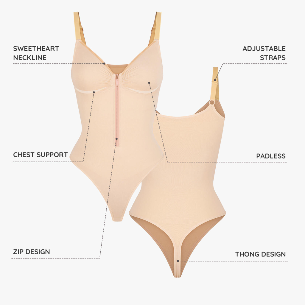 SculptZip Imported Bodysuit