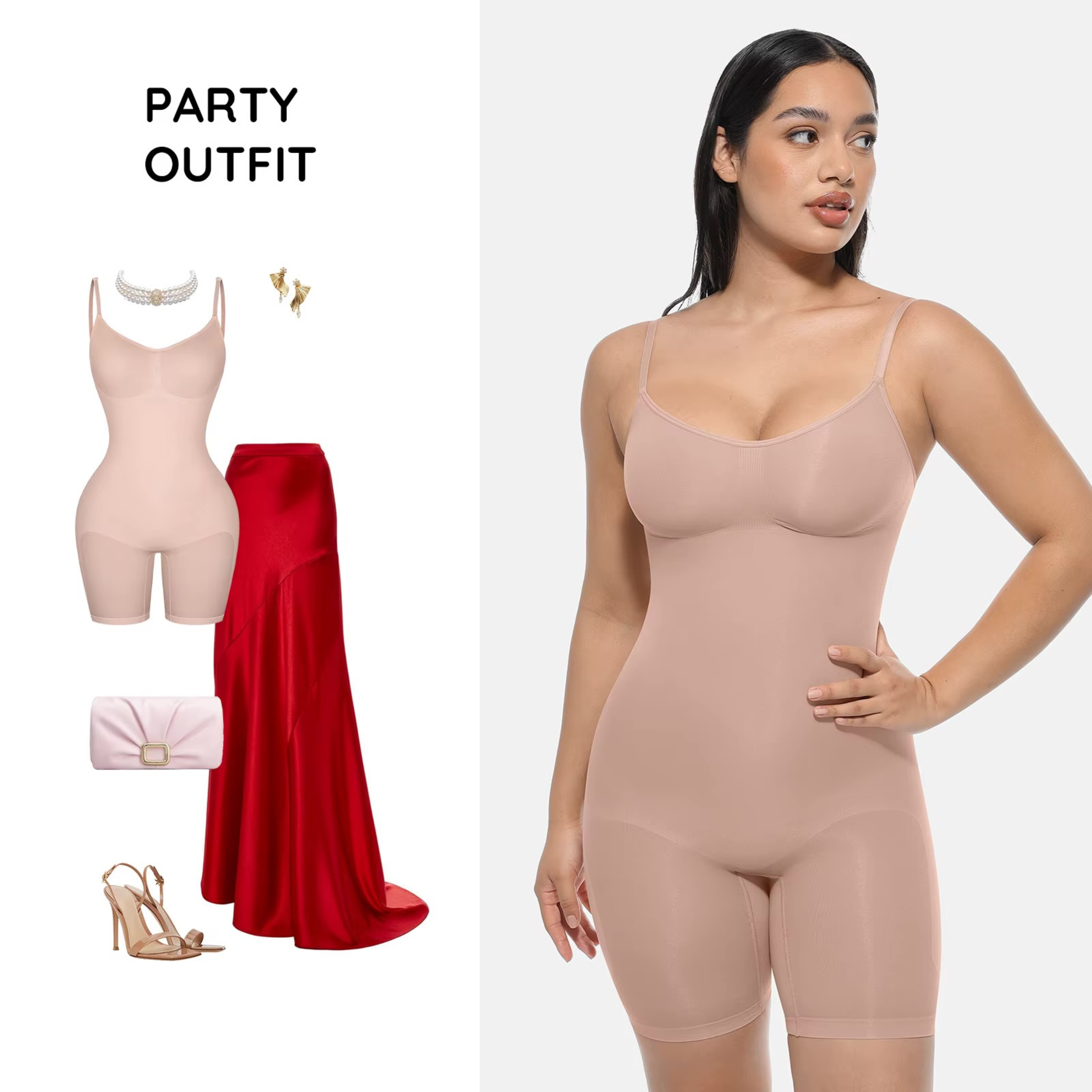 Seamless Full Body Shapewear Bodysuit for Women