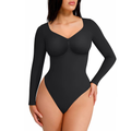 Seamless Full Sleeve Tummy Control Shapewear Bodysuit for Women